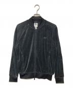 adidasアディダス）の古着「SST アディカラー ベロア トラックトップ トラックジャケット」｜ブラック