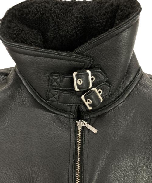 UNIVERSAL OVERALL（ユニバーサルオーバーオール）UNIVERSAL OVERALL (ユニバーサルオーバーオール) BEAMS (ビームス) Synthetic leather Jacket ブラック サイズ:XLの古着・服飾アイテム