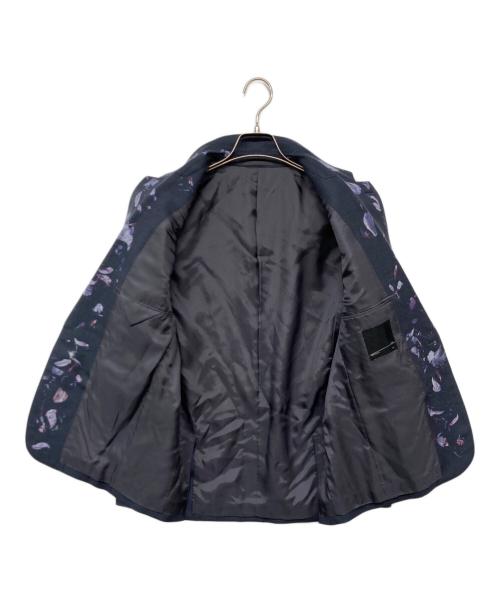 LAD MUSICIAN（ラッドミュージシャン）LAD MUSICIAN (ラッドミュージシャン) フラワーデザインテーラードジャケット ネイビー サイズ:44の古着・服飾アイテム