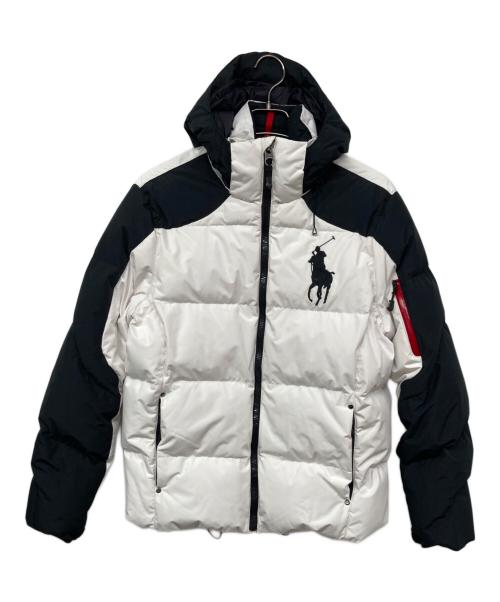POLO RALPH LAUREN（ポロ・ラルフローレン）POLO RALPH LAUREN (ポロ・ラルフローレン) ビッグポニー バイカラー ダウンジャケット ホワイト サイズ:Sの古着・服飾アイテム