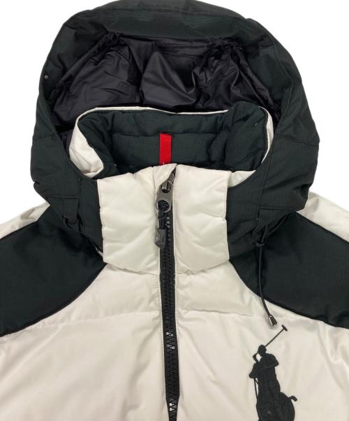 POLO RALPH LAUREN（ポロ・ラルフローレン）POLO RALPH LAUREN (ポロ・ラルフローレン) ビッグポニー バイカラー ダウンジャケット ホワイト サイズ:Sの古着・服飾アイテム