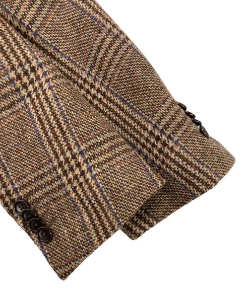 De Petrillo（デペトリロ）De Petrillo (デペトリロ) ウールツイード3Bジャケット ブラウン サイズ:46の古着・服飾アイテム