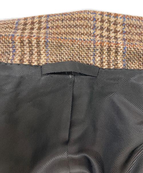 De Petrillo（デペトリロ）De Petrillo (デペトリロ) ウールツイード3Bジャケット ブラウン サイズ:46の古着・服飾アイテム