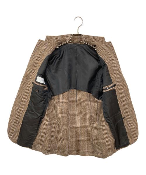 De Petrillo（デペトリロ）De Petrillo (デペトリロ) ウールツイード3Bジャケット ブラウン サイズ:46の古着・服飾アイテム