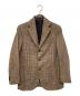 De Petrillo（デペトリロ）の古着「ウールツイード3Bジャケット」｜ブラウン