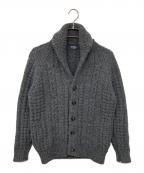 Drumohrドルモア）の古着「ショールカラーラムウールカーディガン」｜グレー