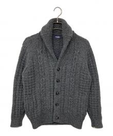 Drumohr（ドルモア）の古着「ショールカラーラムウールカーディガン」｜グレー