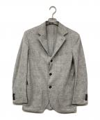 sartorioサルトリオ）の古着「ウールコットンチェック3Bジャケット」｜ホワイト×グレー