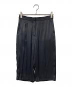 CELINEセリーヌ）の古着「シルクバミューダパンツ」｜ネイビー