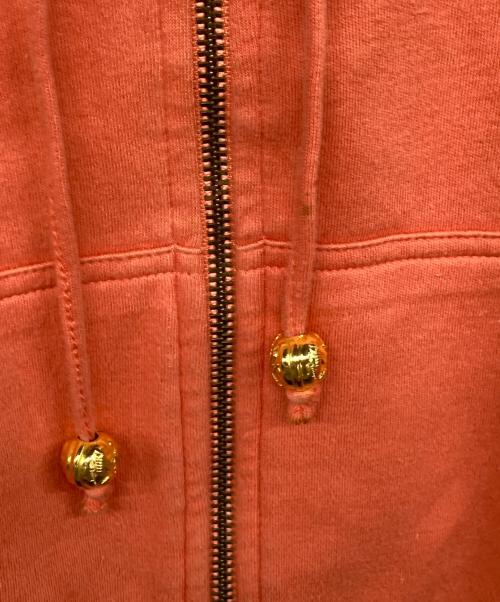 Salvatore Ferragamo（サルヴァトーレ フェラガモ）Salvatore Ferragamo (サルヴァトーレ フェラガモ) バックロゴジップフーディ オレンジ サイズ:Lの古着・服飾アイテム