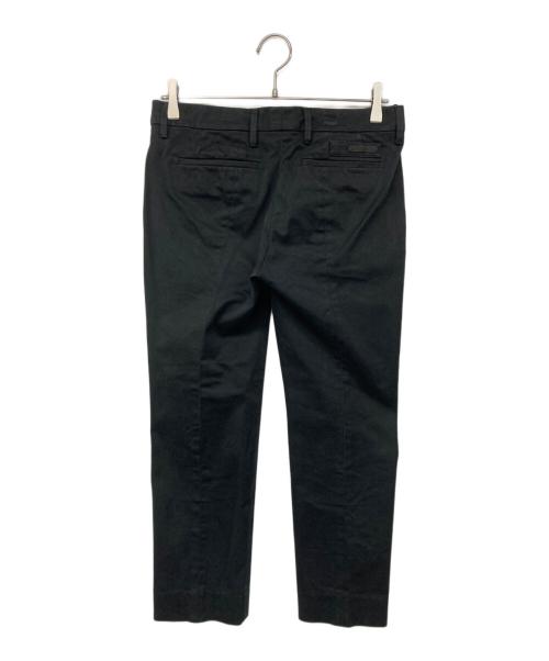 PRADA（プラダ）PRADA (プラダ) コットンツイルテーパードパンツ ブラック サイズ:40の古着・服飾アイテム