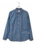 CAL O LINE（キャルオーライン）の古着「CHAMBRAY PAINTER SHIRT シャンブレーシャツ」｜スカイブルー