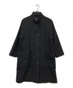 MHLエムエイチエル）の古着「ウールスタンドカラーコート」｜ブラック