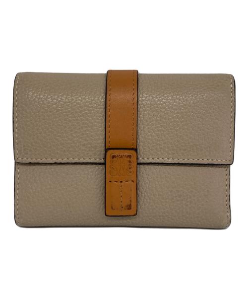 LOEWE（ロエベ）LOEWE (ロエベ) バーティカルウォレット 三つ折り財布 ベージュの古着・服飾アイテム