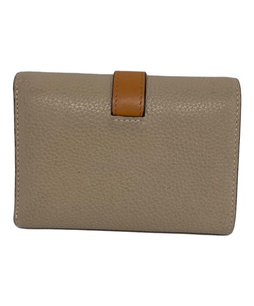 LOEWE（ロエベ）LOEWE (ロエベ) バーティカルウォレット 三つ折り財布 ベージュの古着・服飾アイテム