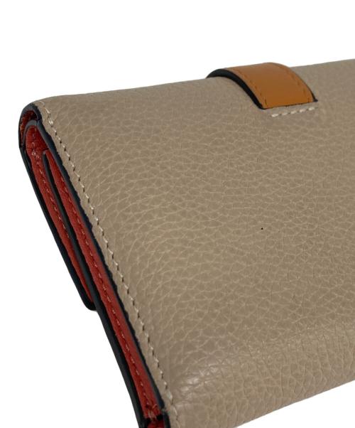 LOEWE（ロエベ）LOEWE (ロエベ) バーティカルウォレット 三つ折り財布 ベージュの古着・服飾アイテム