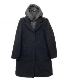 WOOLRICH（ウールリッチ）の古着「KUNA PARKA / クナ 中綿 ウールコート」｜ブラック