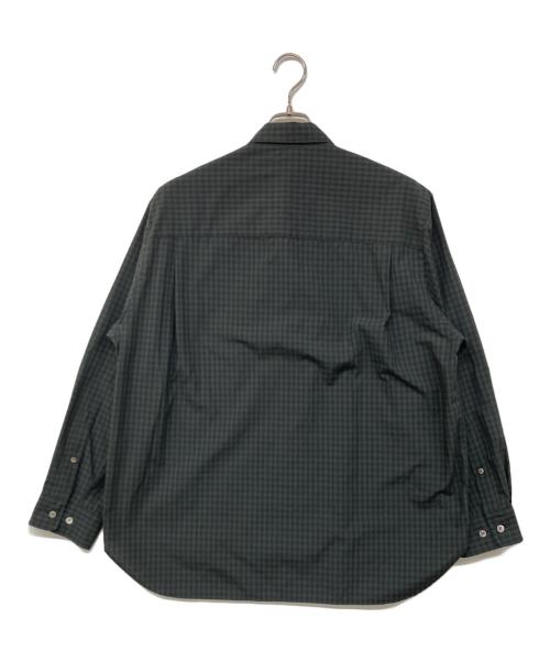 STEVEN ALAN（スティーブンアラン）STEVEN ALAN (スティーブンアラン) TR オンブレチェック レギュラーカラー シャツ グリーン サイズ:Mの古着・服飾アイテム