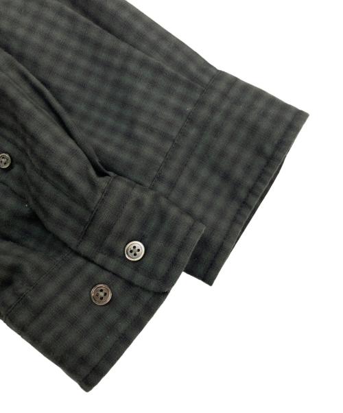 STEVEN ALAN（スティーブンアラン）STEVEN ALAN (スティーブンアラン) TR オンブレチェック レギュラーカラー シャツ グリーン サイズ:Mの古着・服飾アイテム