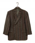 Y's for menワイズフォーメン）の古着「ツイードダブルジャケット Y'S for men 初期 80`s」｜ブラウン