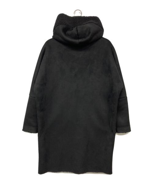 LOU ANDREA（ルーアンドレア）LOU ANDREA (ルーアンドレア) Mouton Fake Hood Coat / フェイクムートン リバーシブルボアコート ブラック サイズ:Sの古着・服飾アイテム