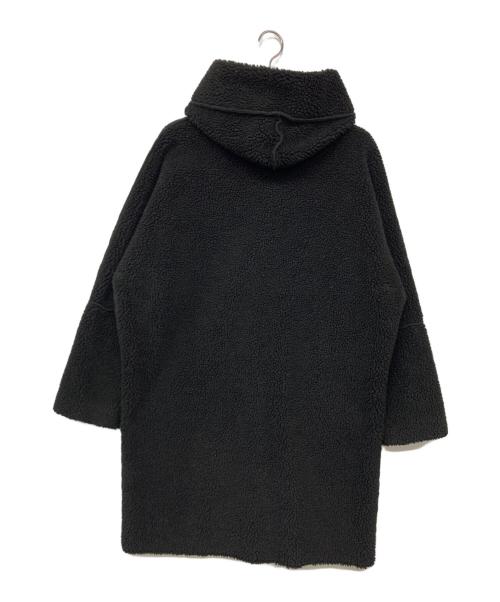 LOU ANDREA（ルーアンドレア）LOU ANDREA (ルーアンドレア) Mouton Fake Hood Coat / フェイクムートン リバーシブルボアコート ブラック サイズ:Sの古着・服飾アイテム