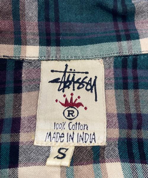 OLD STUSSY（オールドステューシー）OLD STUSSY (オールドステューシー) 90S チェックオープンカラーシャツ マルチカラー サイズ:Sの古着・服飾アイテム