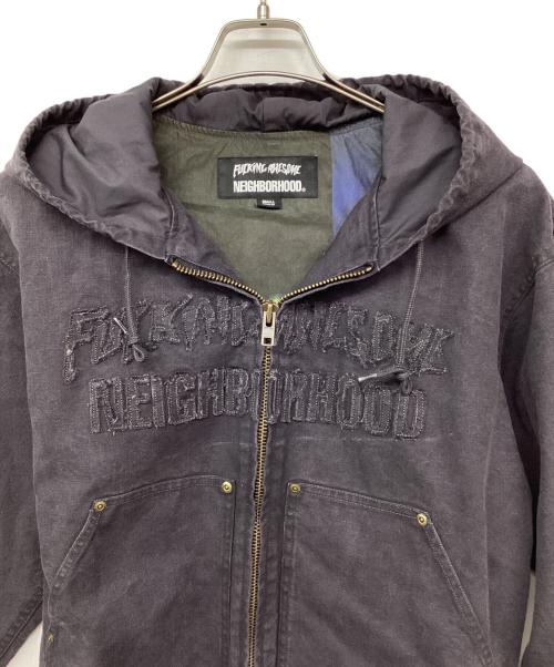 NEIGHBORHOOD（ネイバーフッド）NEIGHBORHOOD (ネイバーフッド) Fucking Awesome (ファッキンオーサム) NH / FUCKING AWESOME HOODED JACKET / フーデッドジャケット ネイビー サイズ:Sの古着・服飾アイテム