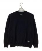 NEIGHBORHOODネイバーフッド）の古着「CASHMERE CREWNECK SWEATER / カシミヤニット クルーネック セーター」｜ネイビー
