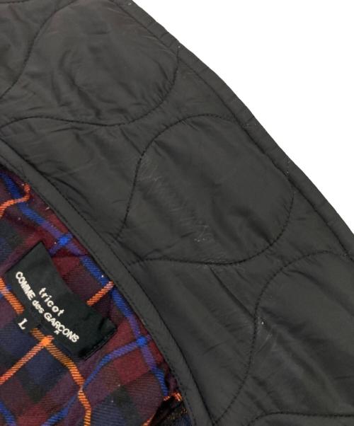 COMME des GARCONS tricot（コムデギャルソントリコ）COMME des GARCONS tricot (コムデギャルソントリコ) キルティング ナイロンコート TH-C010 ブラック サイズ:Lの古着・服飾アイテム
