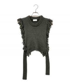 中古・古着通販】PERVERZE (パーバーズ) Wave Border Loose Knit T