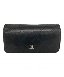 CHANEL（シャネル）の古着「マトラッセロングウォレット」｜ブラック