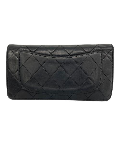 CHANEL（シャネル）CHANEL (シャネル) マトラッセロングウォレット ブラックの古着・服飾アイテム