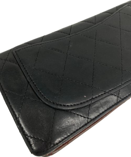 CHANEL（シャネル）CHANEL (シャネル) マトラッセロングウォレット ブラックの古着・服飾アイテム