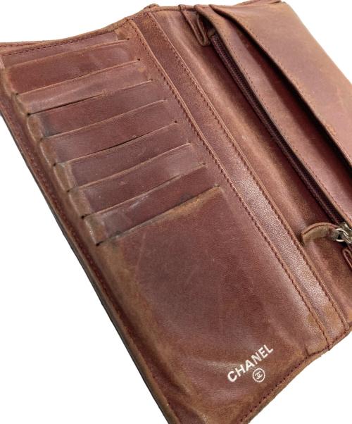 CHANEL（シャネル）CHANEL (シャネル) マトラッセロングウォレット ブラックの古着・服飾アイテム