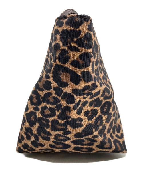 Herve Chapelier（エルベシャプリエ）Herve Chapelier (エルベシャプリエ) レオパード 舟型ショルダーバッグ ブラウンの古着・服飾アイテム