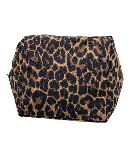 Herve Chapelier（エルベシャプリエ）Herve Chapelier (エルベシャプリエ) レオパード 舟型ショルダーバッグ ブラウンの古着・服飾アイテム