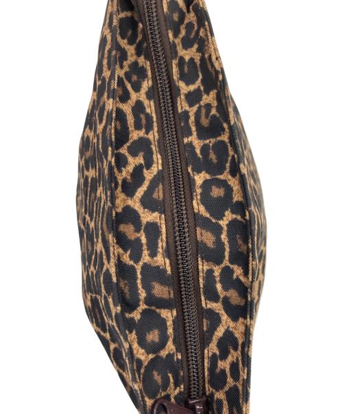 Herve Chapelier（エルベシャプリエ）Herve Chapelier (エルベシャプリエ) レオパード 舟型ショルダーバッグ ブラウンの古着・服飾アイテム