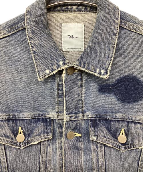 Ron Herman（ロンハーマン）Ron Herman (ロンハーマン) CRUSH DENIM JACKET 3rd デニムトラッカージャケット インディゴ サイズ:Mの古着・服飾アイテム