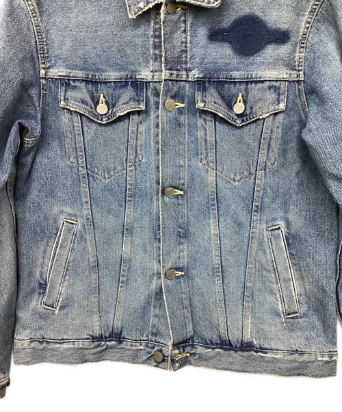 Ron Herman（ロンハーマン）Ron Herman (ロンハーマン) CRUSH DENIM JACKET 3rd デニムトラッカージャケット インディゴ サイズ:Mの古着・服飾アイテム