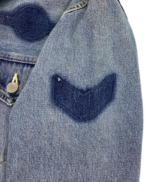 Ron Herman（ロンハーマン）Ron Herman (ロンハーマン) CRUSH DENIM JACKET 3rd デニムトラッカージャケット インディゴ サイズ:Mの古着・服飾アイテム