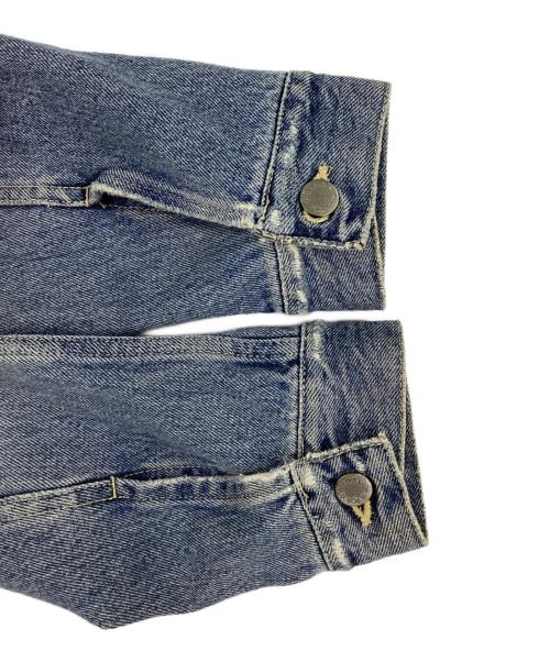 Ron Herman（ロンハーマン）Ron Herman (ロンハーマン) CRUSH DENIM JACKET 3rd デニムトラッカージャケット インディゴ サイズ:Mの古着・服飾アイテム