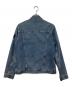 Ron Herman (ロンハーマン) CRUSH DENIM JACKET 3rd デニムトラッカージャケット インディゴ サイズ:M：10000円