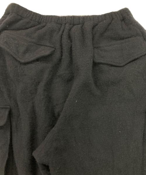 COMOLI（コモリ）COMOLI (コモリ) 縮絨ウール6Pパンツ ブラック サイズ:3の古着・服飾アイテム