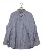 is-ness×THOMAS MASONイズネス×トーマスメイソン）の古着「VENTILATION L/S Stripe Shirts」｜ブルー