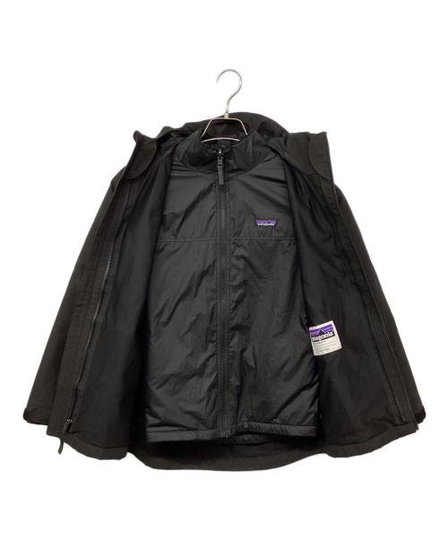 Patagonia（パタゴニア）Patagonia (パタゴニア) kids for in one everyday jacket / キッズ・フォーインワン・エブリデー・ジャケット ブラック サイズ:Lの古着・服飾アイテム