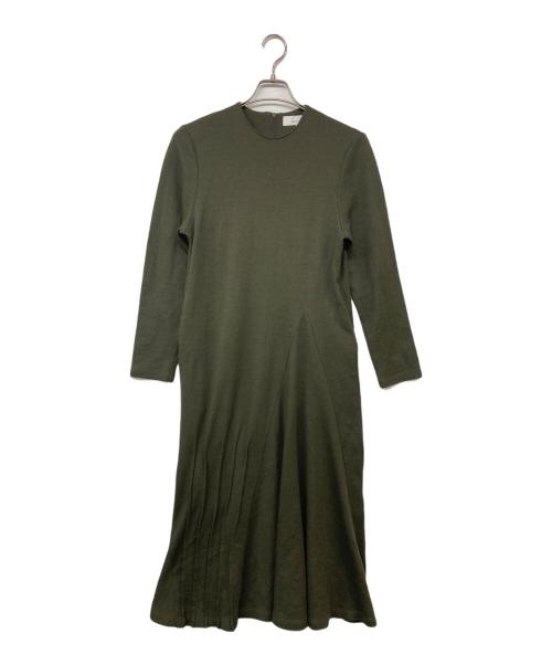 AKIRA NAKA（アキラナカ）AKIRA NAKA (アキラナカ) Suvi gusset jersey dress BK / ガセットジャージーワンピース オリーブ サイズ:１の古着・服飾アイテム