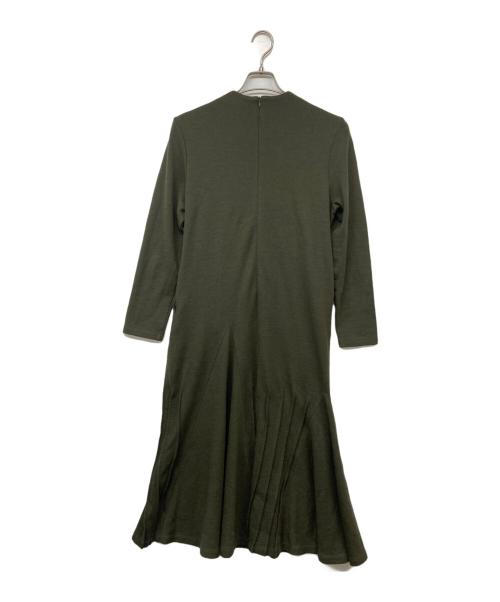 AKIRA NAKA（アキラナカ）AKIRA NAKA (アキラナカ) Suvi gusset jersey dress BK / ガセットジャージーワンピース オリーブ サイズ:１の古着・服飾アイテム