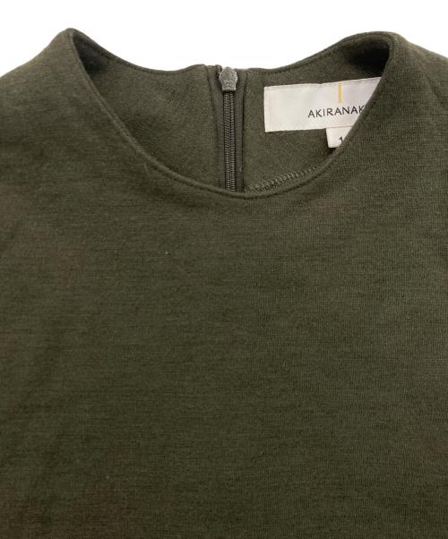 AKIRA NAKA（アキラナカ）AKIRA NAKA (アキラナカ) Suvi gusset jersey dress BK / ガセットジャージーワンピース オリーブ サイズ:１の古着・服飾アイテム