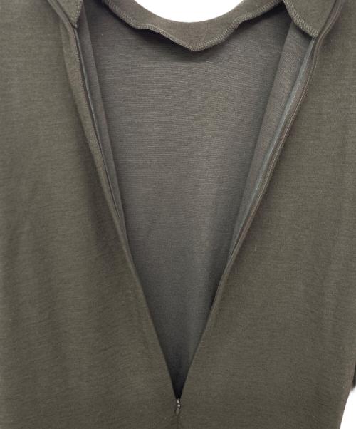 AKIRA NAKA（アキラナカ）AKIRA NAKA (アキラナカ) Suvi gusset jersey dress BK / ガセットジャージーワンピース オリーブ サイズ:１の古着・服飾アイテム